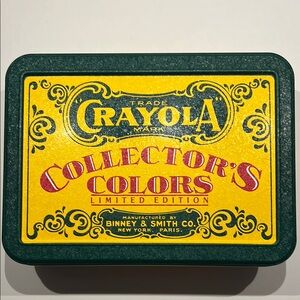 Crayola Collector’s Colors Limited Edition tin of crayons — vintage